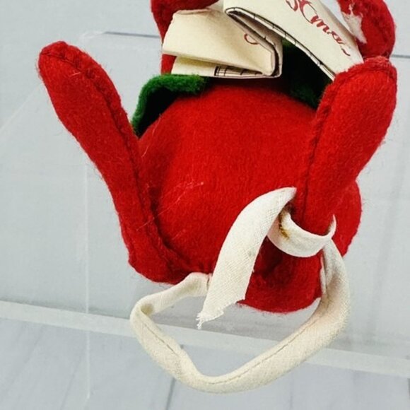 Annalee 7" Merry Christmas Caroller White Mouse Closed Mouth Sheet Music 1970 - Picture 9 of 12